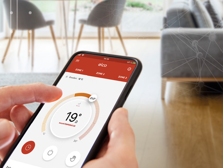 Per Smartphone zur idealen Raumtemperatur - Dank ELCO REMOCON NET
