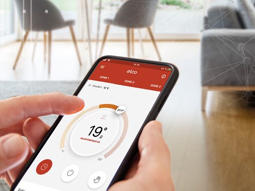 Régler la température ambiante idéale sur son smartphone, grâce à l’app ELCO REMOCONNET